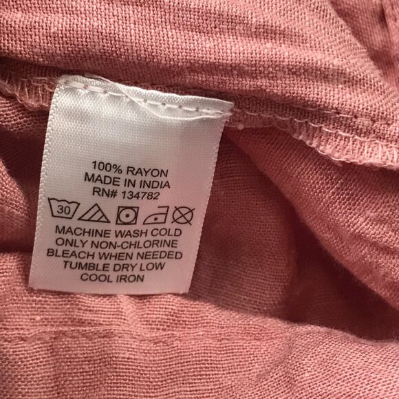 Indulge In Style Sleeveless Cropped Jumpsuit Women's Medium Sash, Pockets Rayon - Picture 5 of 10